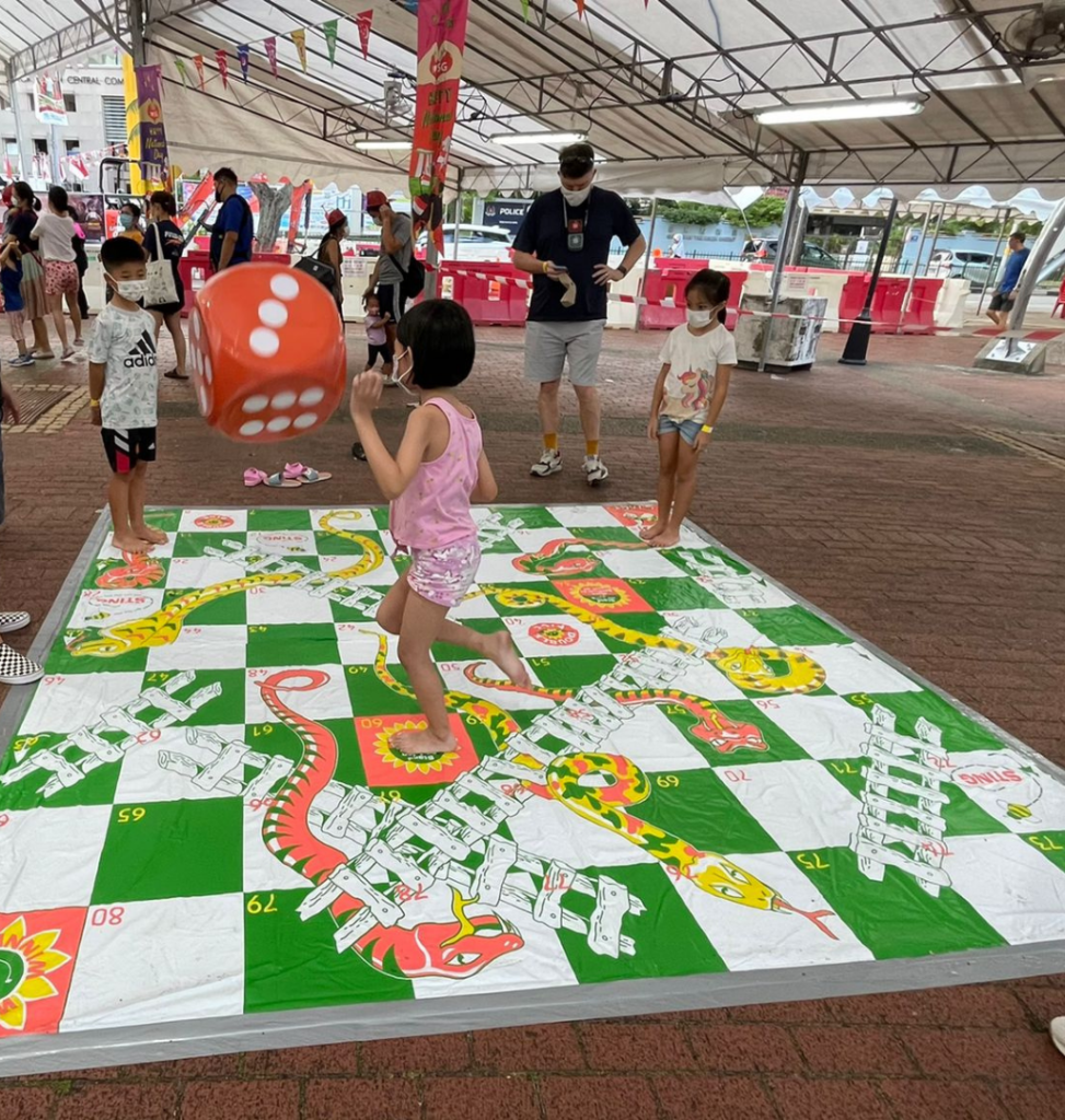 Professional Snakes & Ladder giant board game at Singapore event