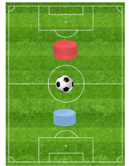 Professional upcycled bottle cap football game for Singapore eco-events