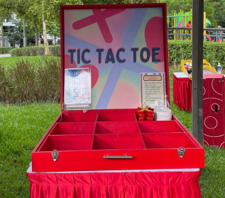 Professional Tic Tac Toe interactive game for Singapore events