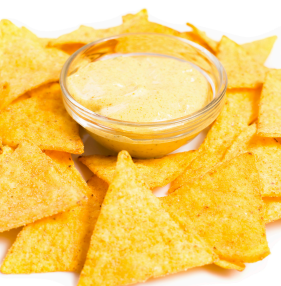 Professional nacho cheese station with premium ingredients at Singapore event